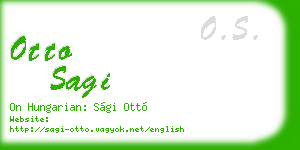 otto sagi business card