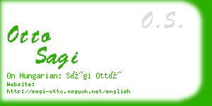 otto sagi business card